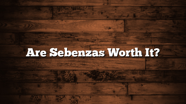 Are Sebenzas Worth It?