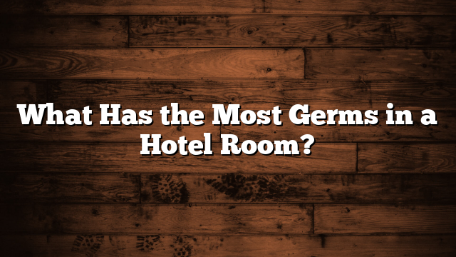What Has the Most Germs in a Hotel Room?