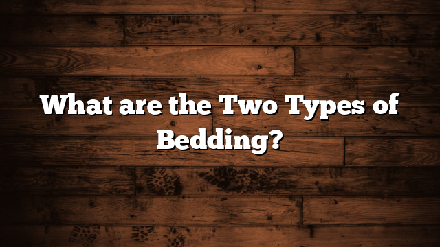 What are the Two Types of Bedding?